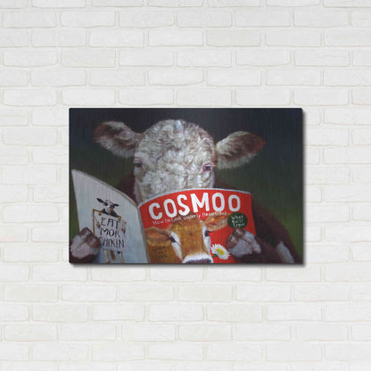 Luxe Metal Art 'Cow Tips' by Lucia Heffernan, Metal Wall Art,36x24