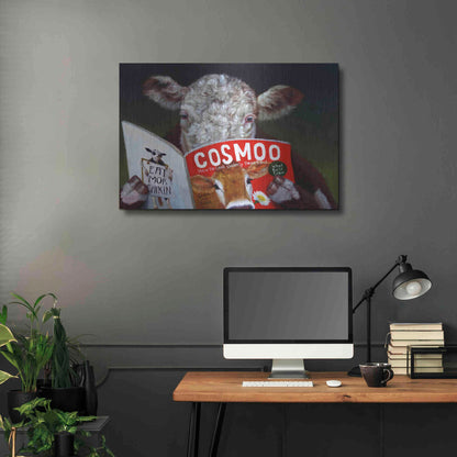 Luxe Metal Art 'Cow Tips' by Lucia Heffernan, Metal Wall Art,36x24