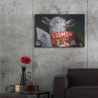 Luxe Metal Art 'Cow Tips' by Lucia Heffernan, Metal Wall Art,36x24