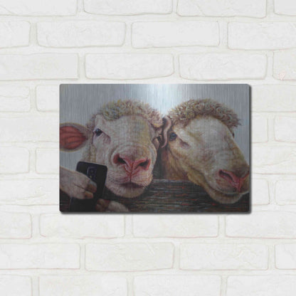 Luxe Metal Art 'Selfie' by Lucia Heffernan, Metal Wall Art,16x12