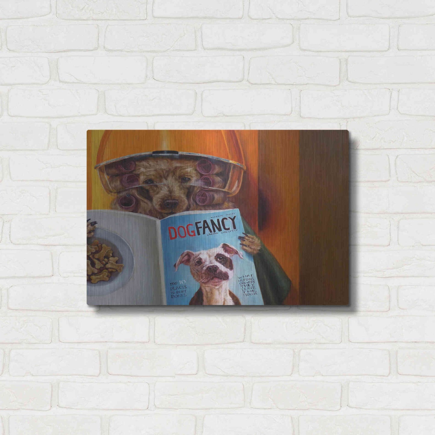 Luxe Metal Art 'Spa Day' by Lucia Heffernan, Metal Wall Art,24x16