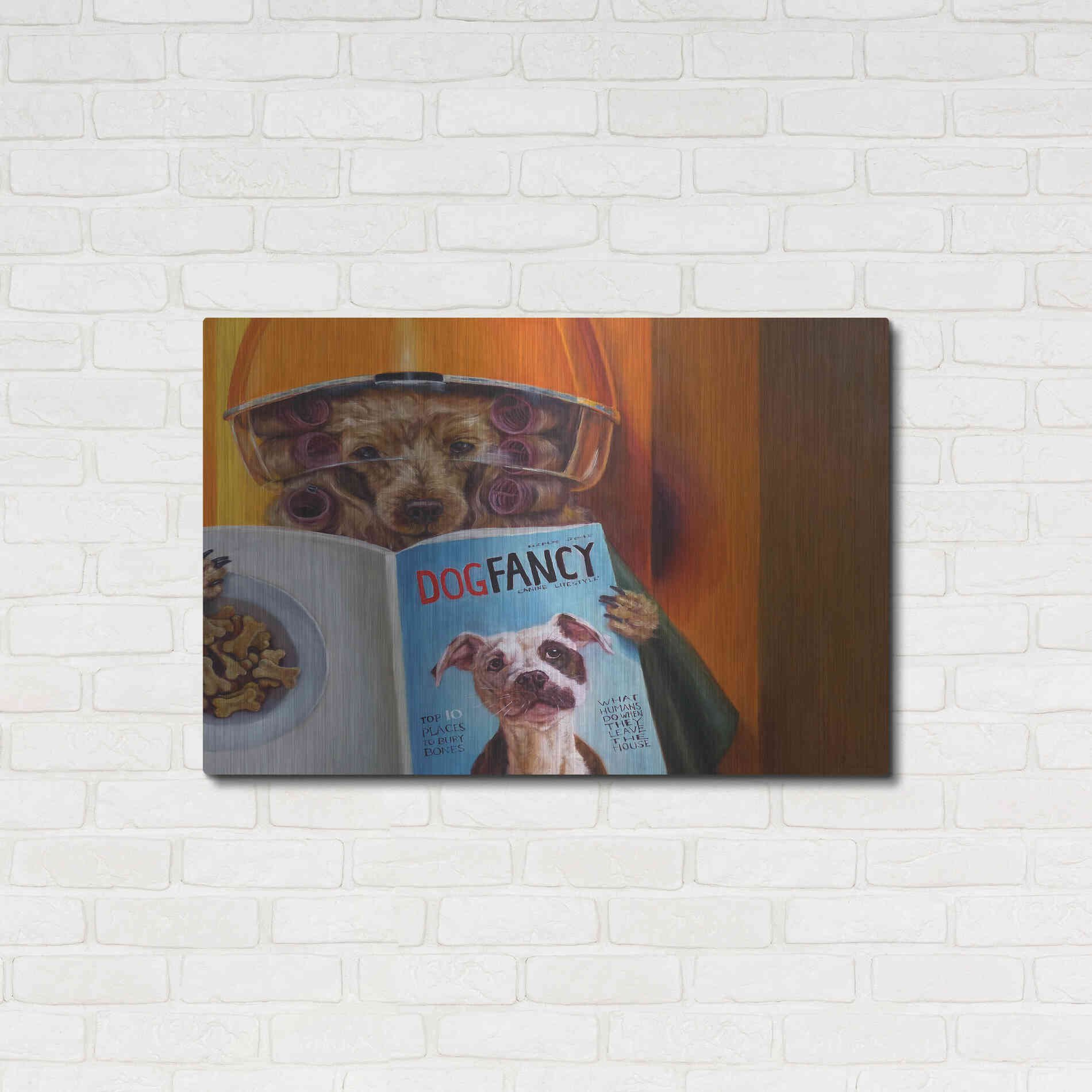 Luxe Metal Art 'Spa Day' by Lucia Heffernan, Metal Wall Art,36x24