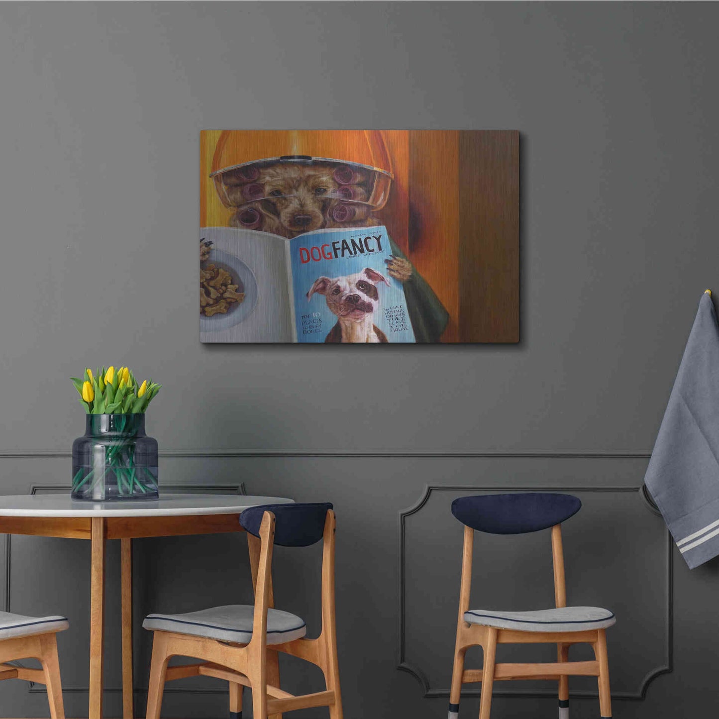 Luxe Metal Art 'Spa Day' by Lucia Heffernan, Metal Wall Art,36x24