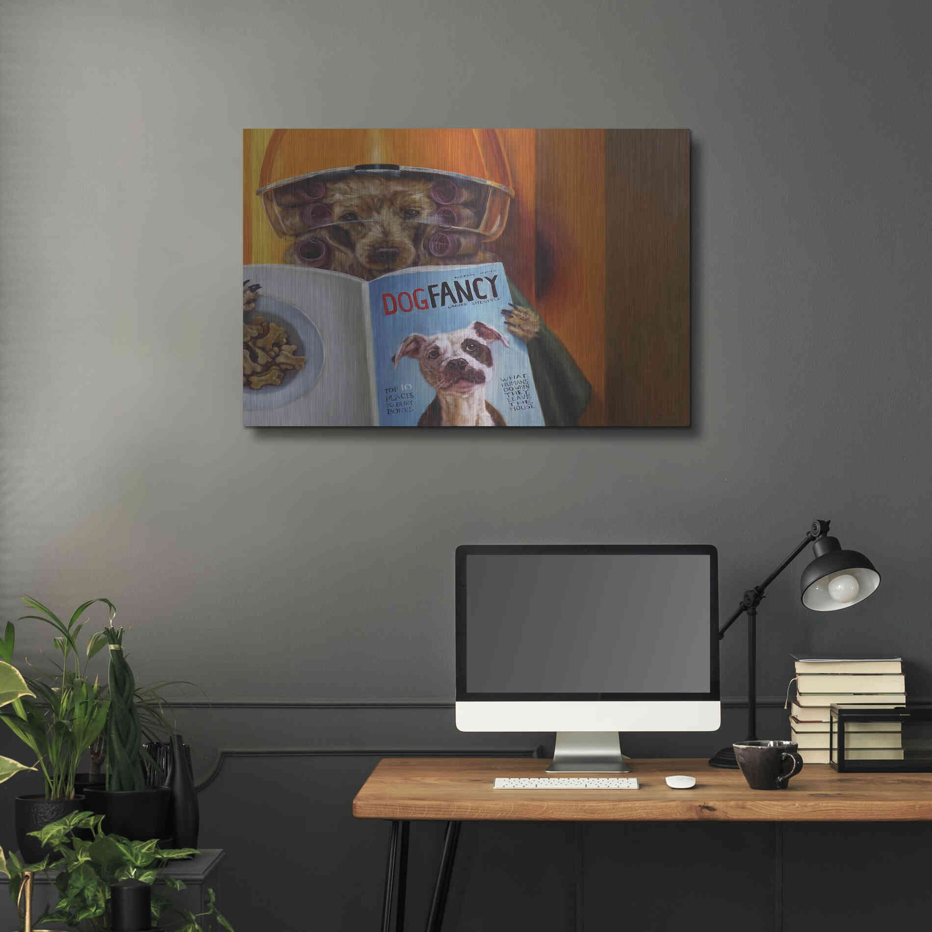 Luxe Metal Art 'Spa Day' by Lucia Heffernan, Metal Wall Art,36x24