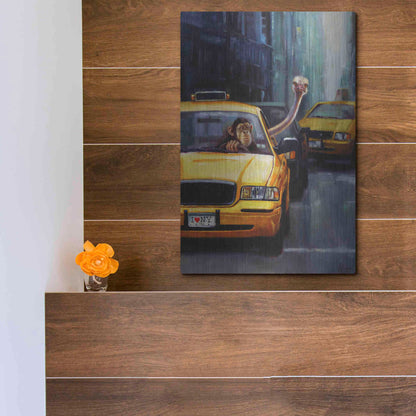 Luxe Metal Art 'Rush Hour' by Lucia Heffernan, Metal Wall Art,12x16