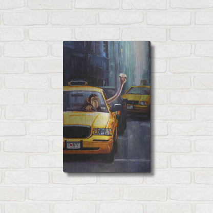 Luxe Metal Art 'Rush Hour' by Lucia Heffernan, Metal Wall Art,16x24