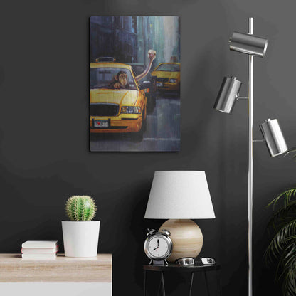 Luxe Metal Art 'Rush Hour' by Lucia Heffernan, Metal Wall Art,16x24