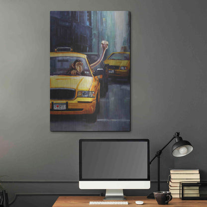 Luxe Metal Art 'Rush Hour' by Lucia Heffernan, Metal Wall Art,24x36