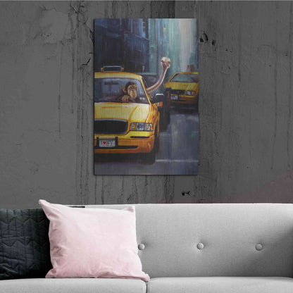 Luxe Metal Art 'Rush Hour' by Lucia Heffernan, Metal Wall Art,24x36