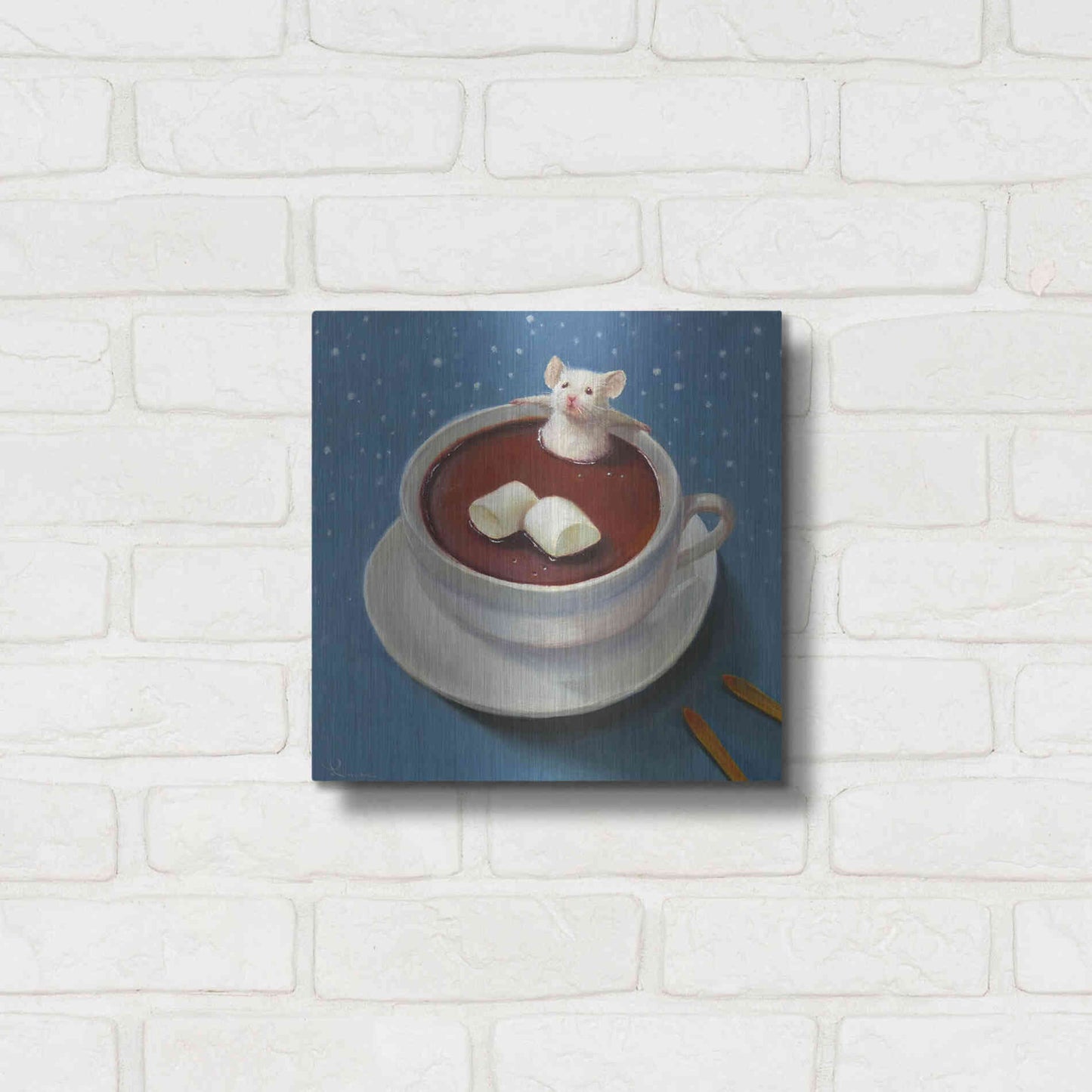 Luxe Metal Art 'Apres Ski' by Lucia Heffernan, Metal Wall Art,12x12