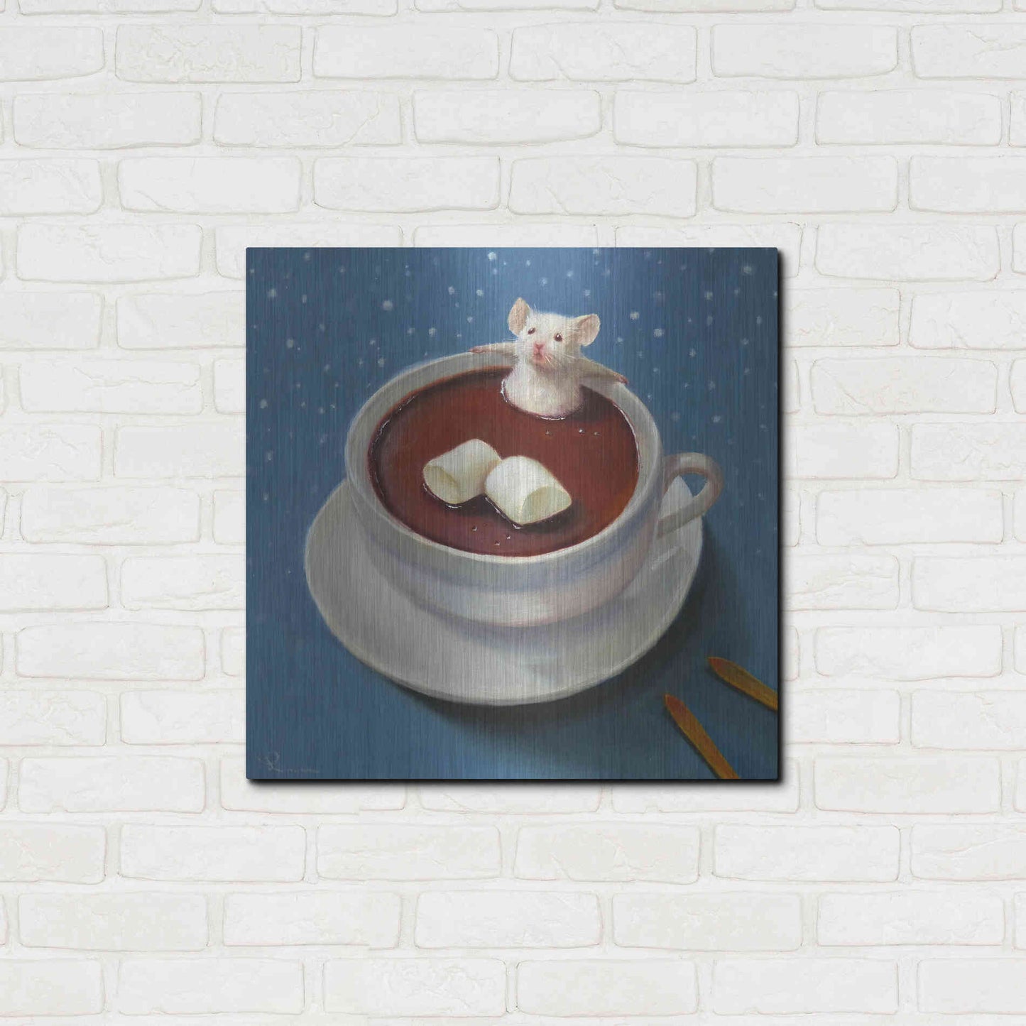 Luxe Metal Art 'Apres Ski' by Lucia Heffernan, Metal Wall Art,24x24