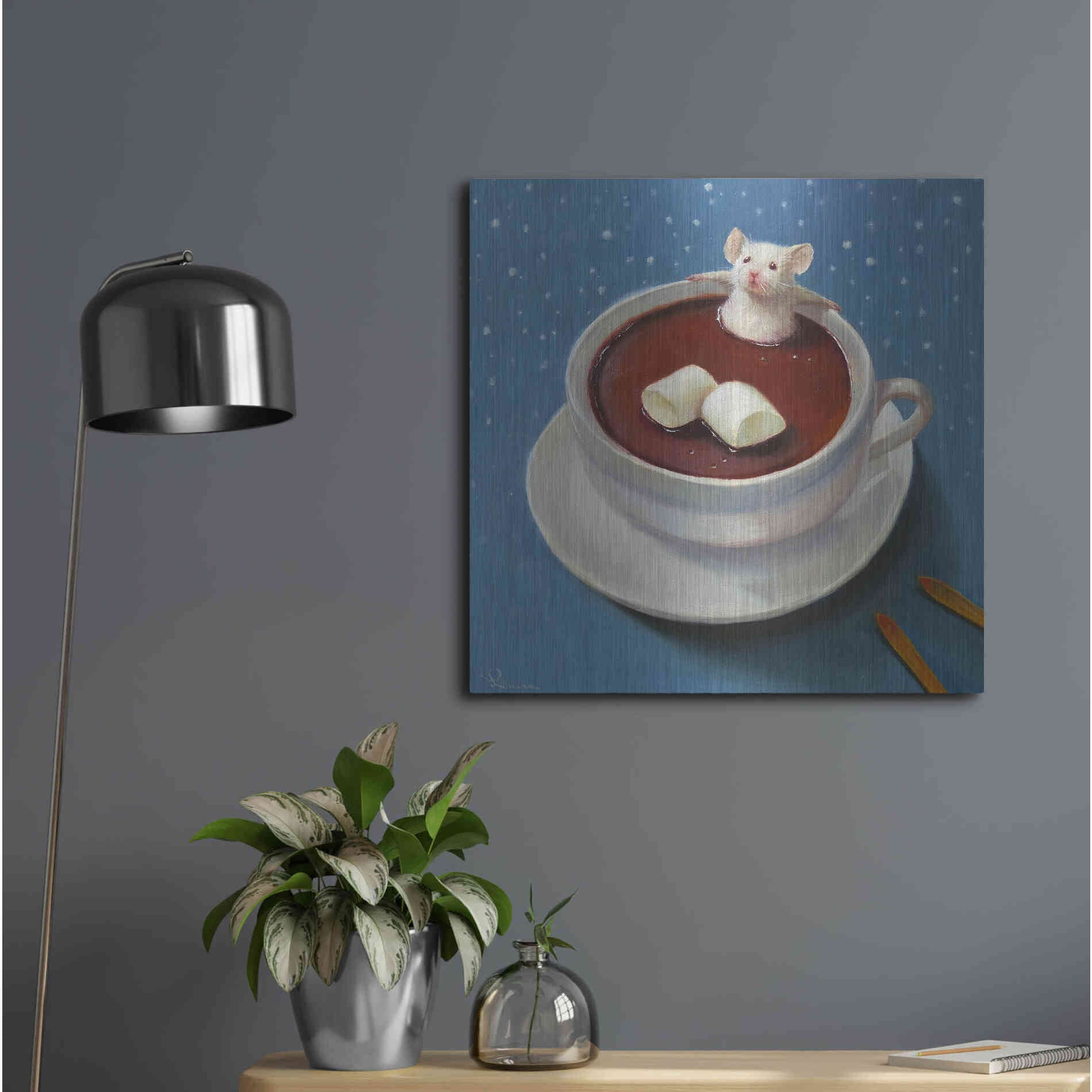 Luxe Metal Art 'Apres Ski' by Lucia Heffernan, Metal Wall Art,24x24