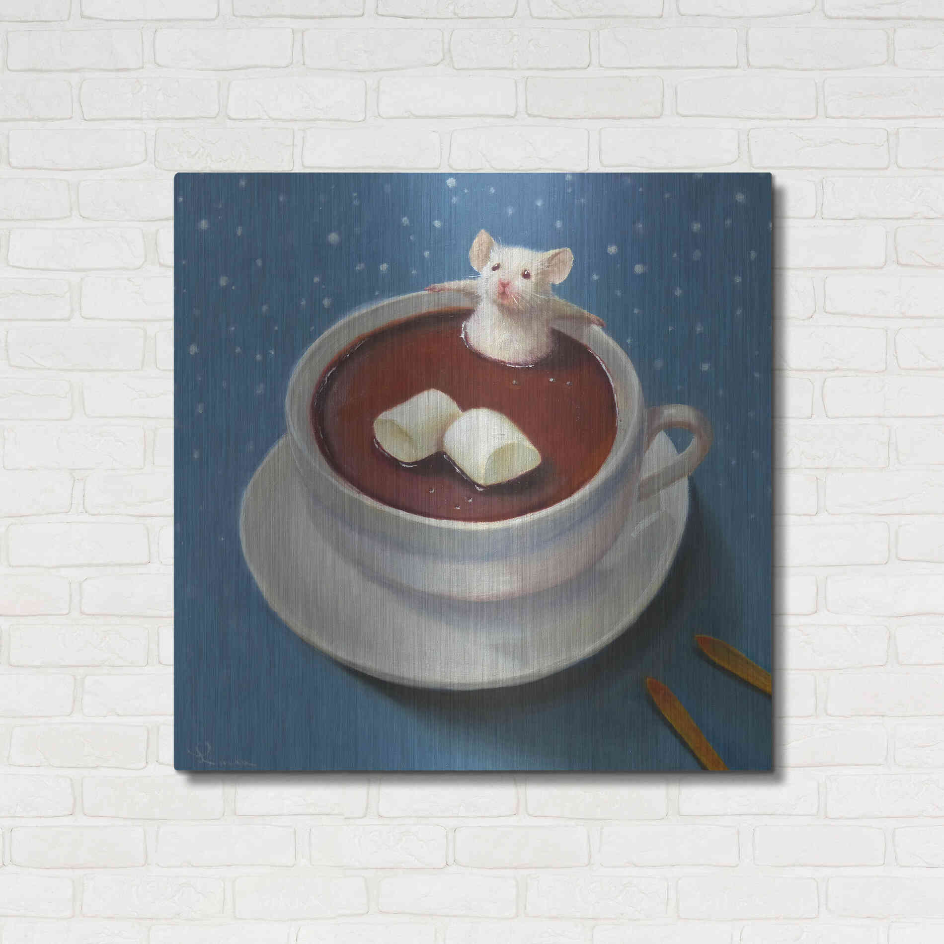 Luxe Metal Art 'Apres Ski' by Lucia Heffernan, Metal Wall Art,36x36