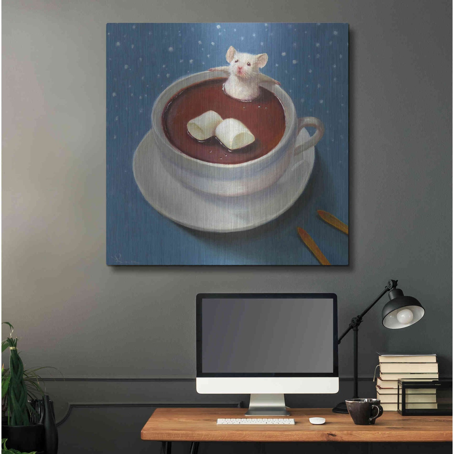 Luxe Metal Art 'Apres Ski' by Lucia Heffernan, Metal Wall Art,36x36