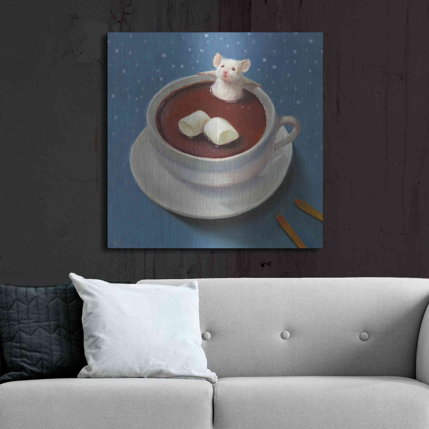 Luxe Metal Art 'Apres Ski' by Lucia Heffernan, Metal Wall Art,36x36