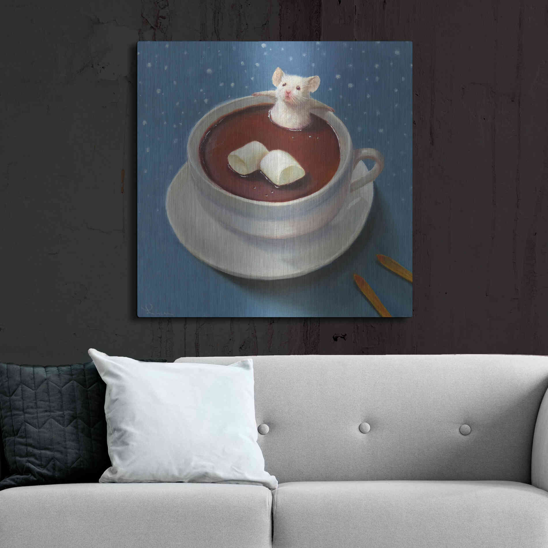 Luxe Metal Art 'Apres Ski' by Lucia Heffernan, Metal Wall Art,36x36