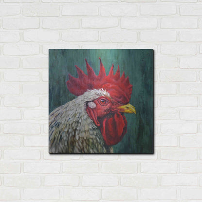 Luxe Metal Art 'Big Red' by Lucia Heffernan, Metal Wall Art,24x24