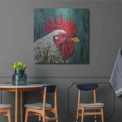 Luxe Metal Art 'Big Red' by Lucia Heffernan, Metal Wall Art,36x36