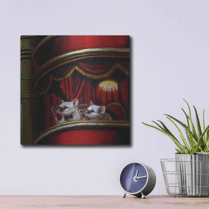 Luxe Metal Art 'Die Fledermaus' by Lucia Heffernan, Metal Wall Art,12x12