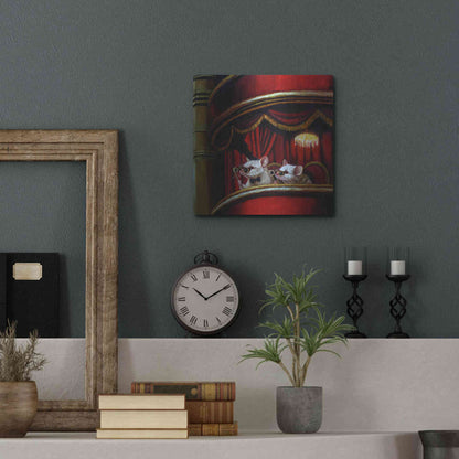 Luxe Metal Art 'Die Fledermaus' by Lucia Heffernan, Metal Wall Art,12x12