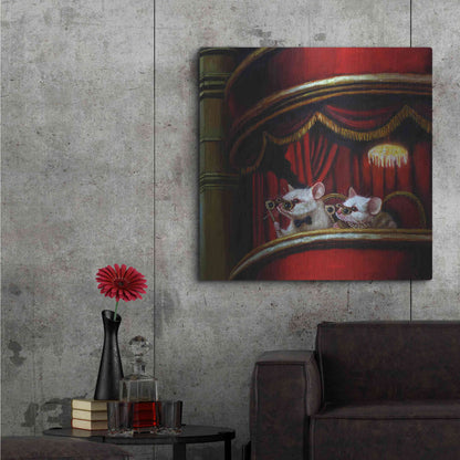 Luxe Metal Art 'Die Fledermaus' by Lucia Heffernan, Metal Wall Art,36x36