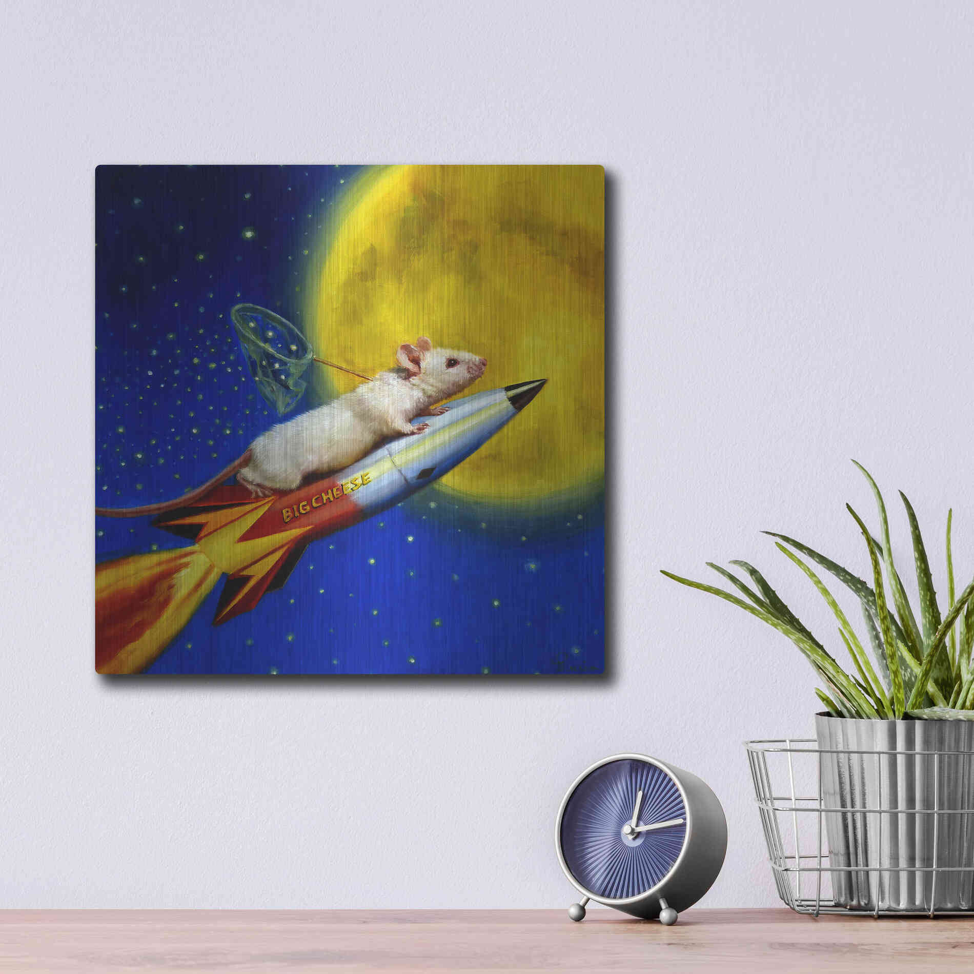 Luxe Metal Art 'Dream Catcher' by Lucia Heffernan, Metal Wall Art,12x12