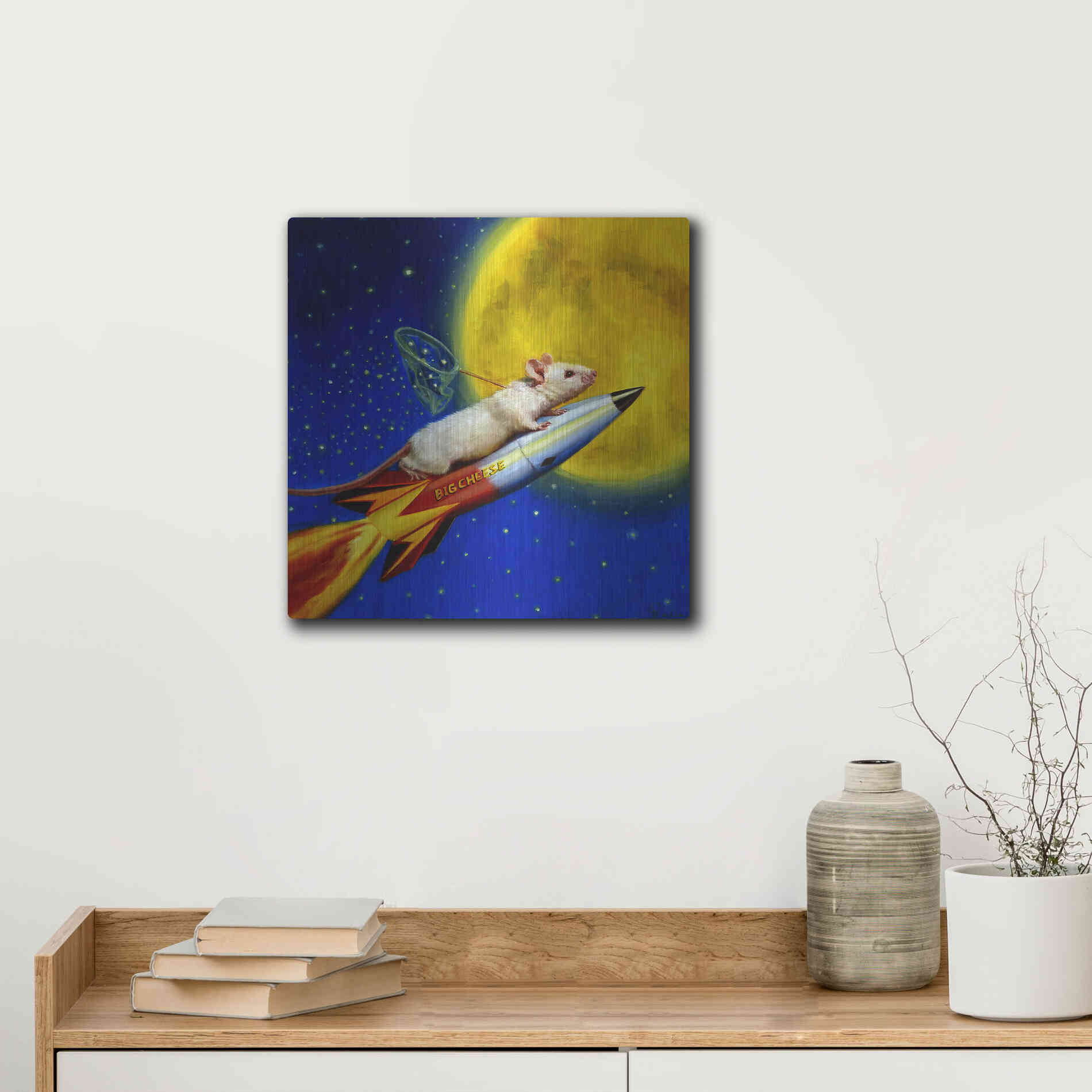 Luxe Metal Art 'Dream Catcher' by Lucia Heffernan, Metal Wall Art,12x12