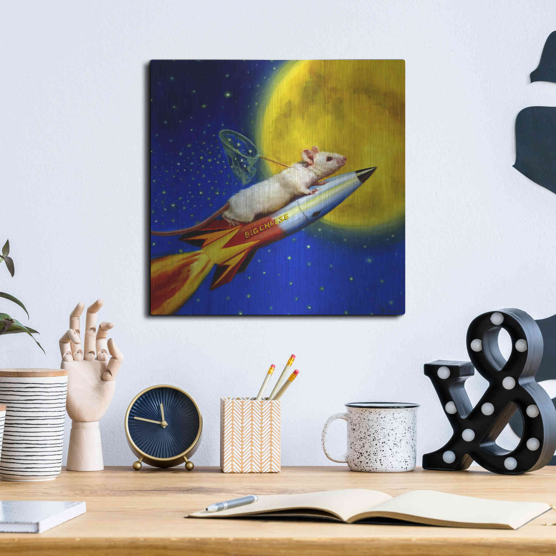 Luxe Metal Art 'Dream Catcher' by Lucia Heffernan, Metal Wall Art,12x12