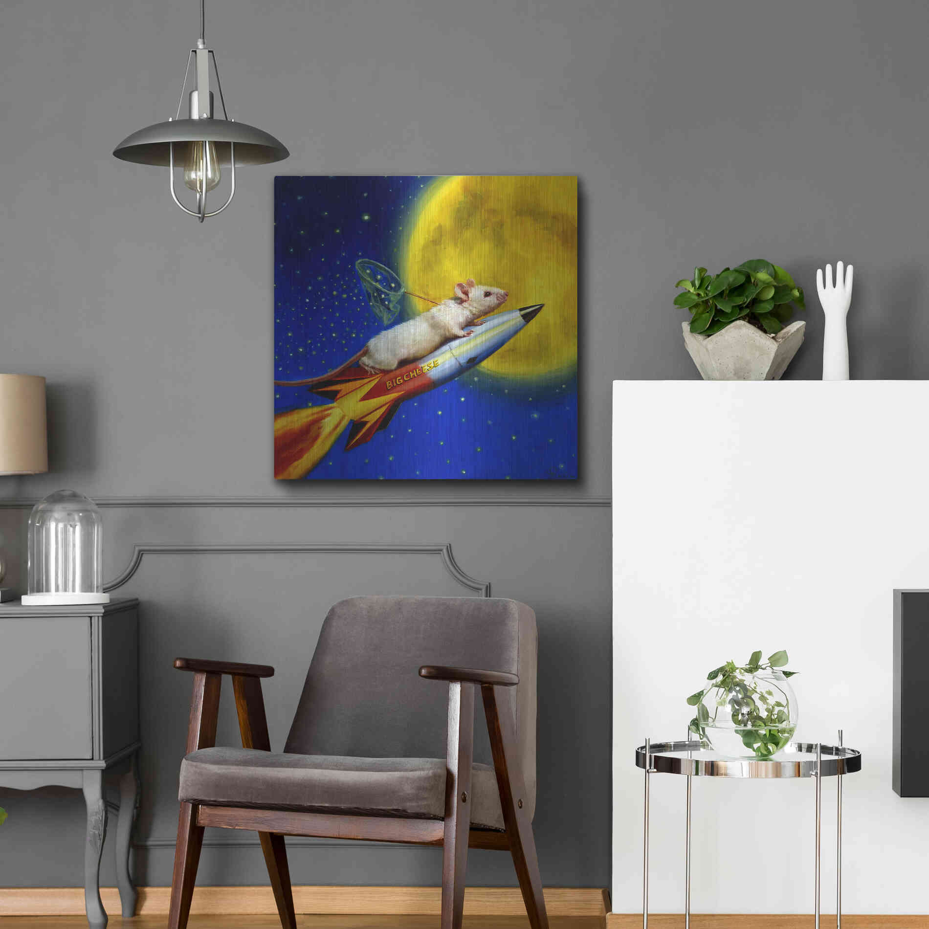 Luxe Metal Art 'Dream Catcher' by Lucia Heffernan, Metal Wall Art,24x24