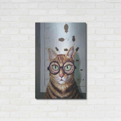 Luxe Metal Art 'Feline Eye Exam' by Lucia Heffernan, Metal Wall Art,24x36
