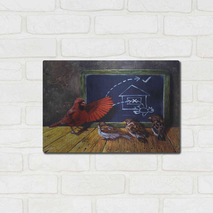 Luxe Metal Art 'Flight School' by Lucia Heffernan, Metal Wall Art,16x12