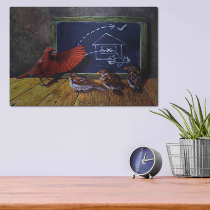 Luxe Metal Art 'Flight School' by Lucia Heffernan, Metal Wall Art,16x12