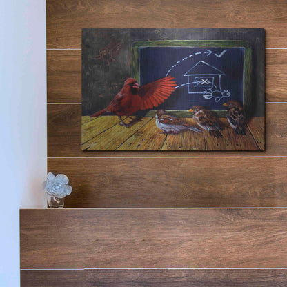 Luxe Metal Art 'Flight School' by Lucia Heffernan, Metal Wall Art,16x12