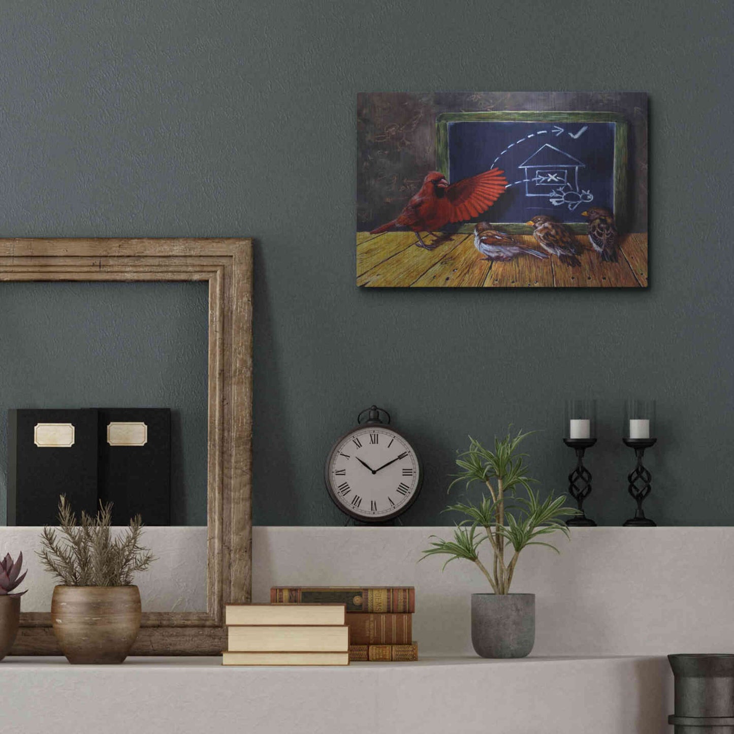 Luxe Metal Art 'Flight School' by Lucia Heffernan, Metal Wall Art,16x12