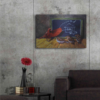 Luxe Metal Art 'Flight School' by Lucia Heffernan, Metal Wall Art,36x24