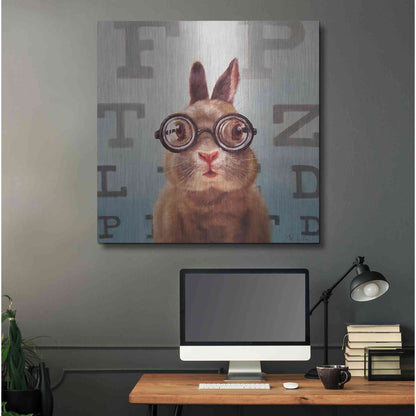 Luxe Metal Art 'Four Eyes' by Lucia Heffernan, Metal Wall Art,36x36