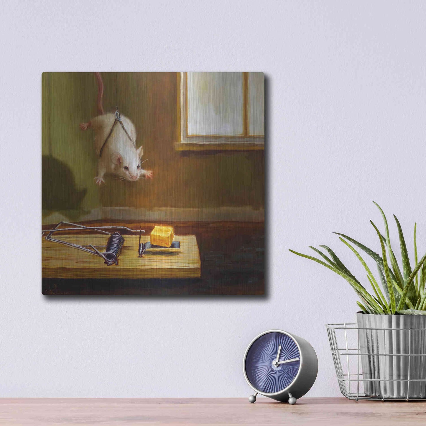 Luxe Metal Art 'Mission Impossible' by Lucia Heffernan, Metal Wall Art,12x12