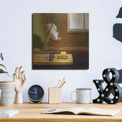 Luxe Metal Art 'Mission Impossible' by Lucia Heffernan, Metal Wall Art,12x12