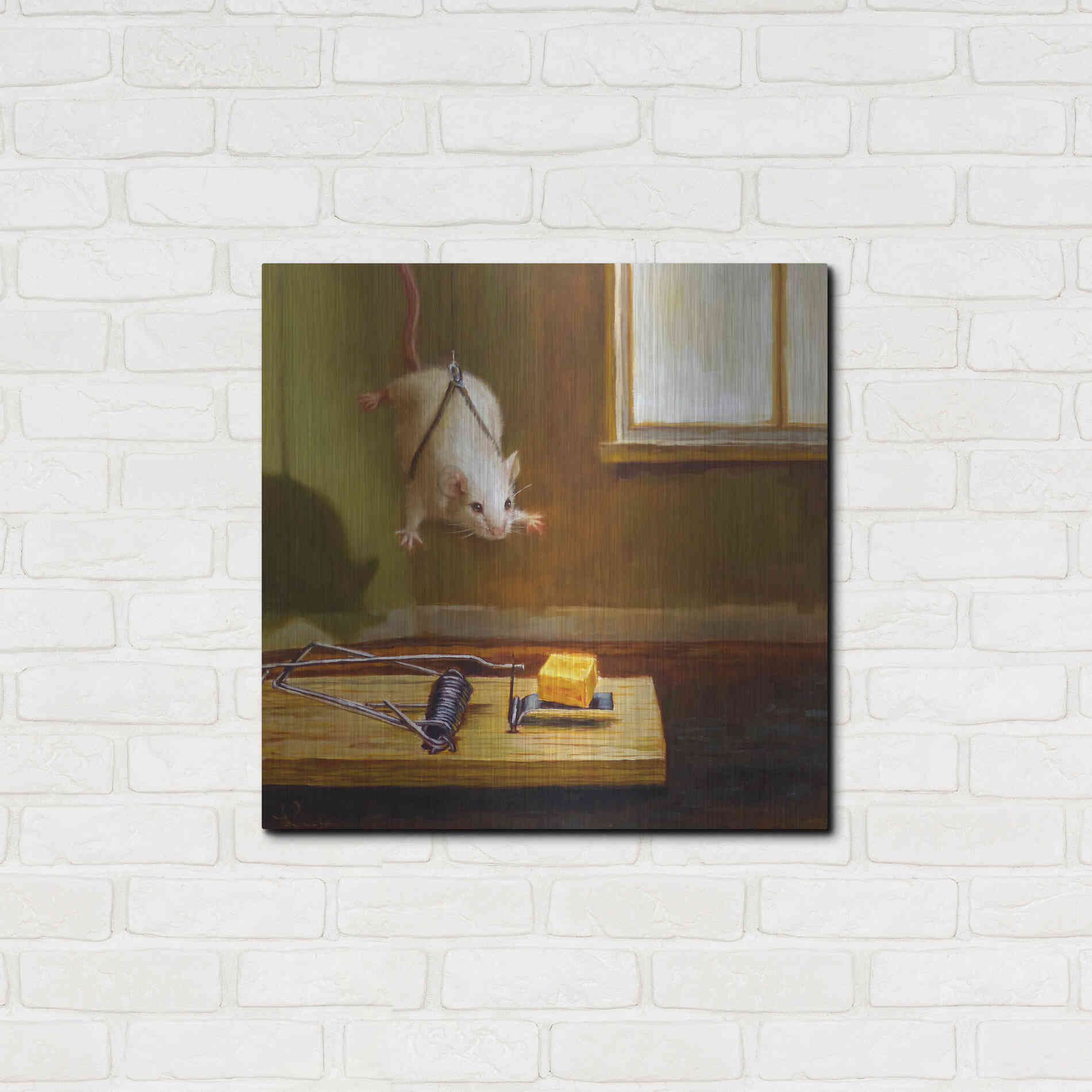 Luxe Metal Art 'Mission Impossible' by Lucia Heffernan, Metal Wall Art,24x24