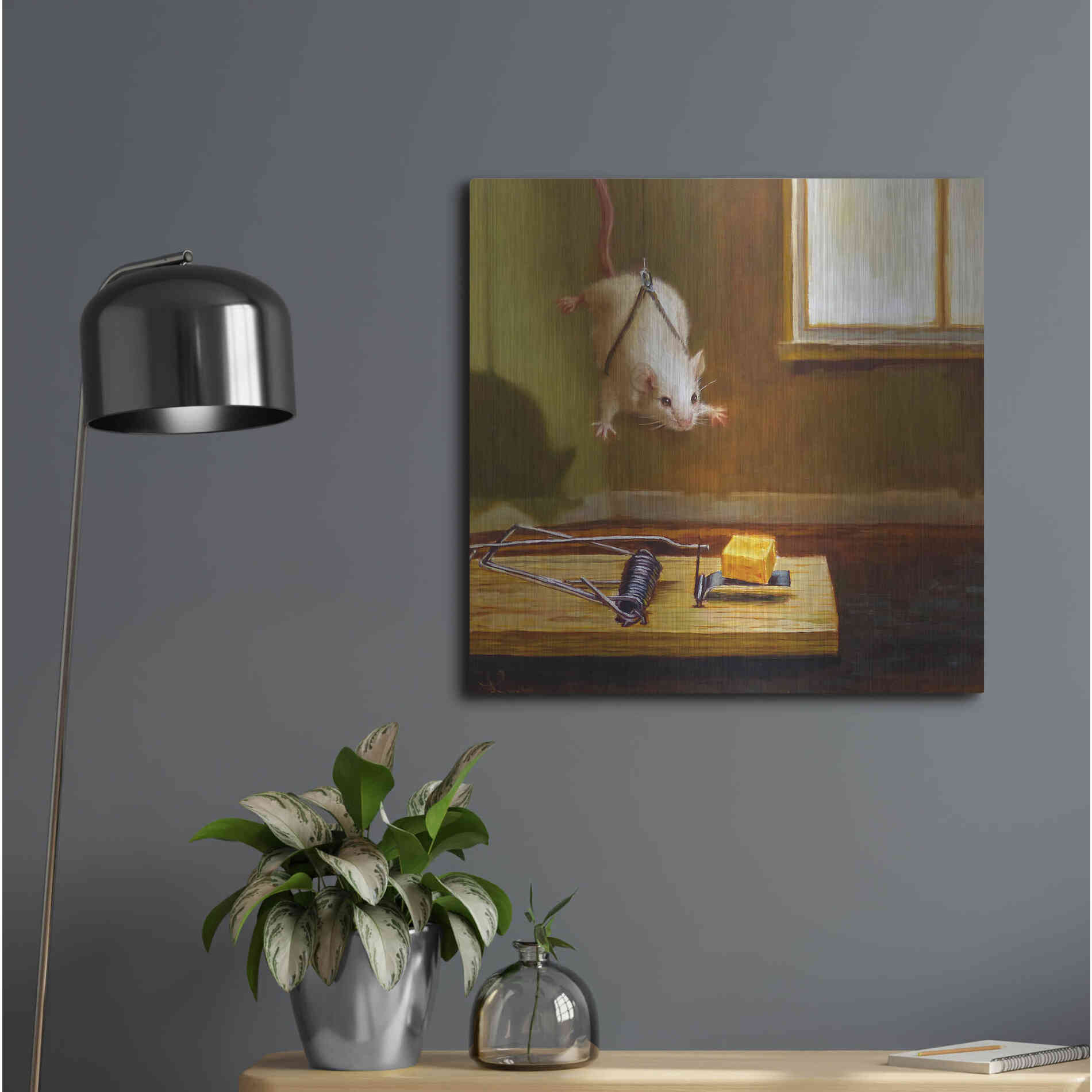 Luxe Metal Art 'Mission Impossible' by Lucia Heffernan, Metal Wall Art,24x24