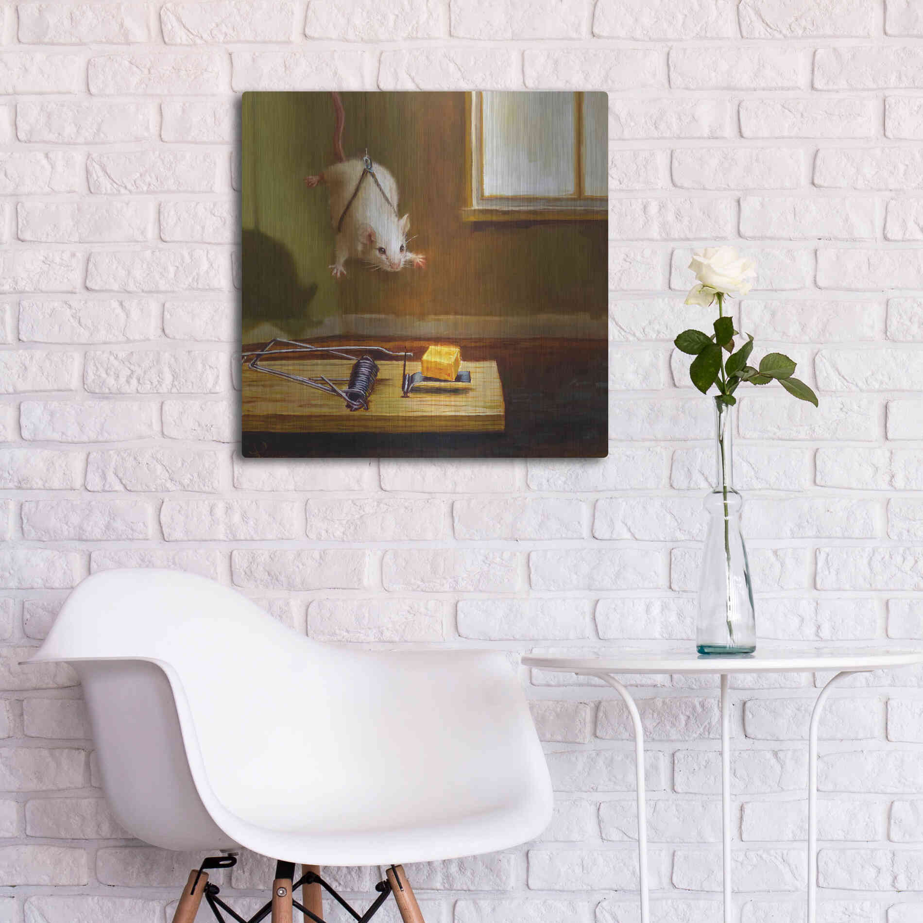 Luxe Metal Art 'Mission Impossible' by Lucia Heffernan, Metal Wall Art,24x24