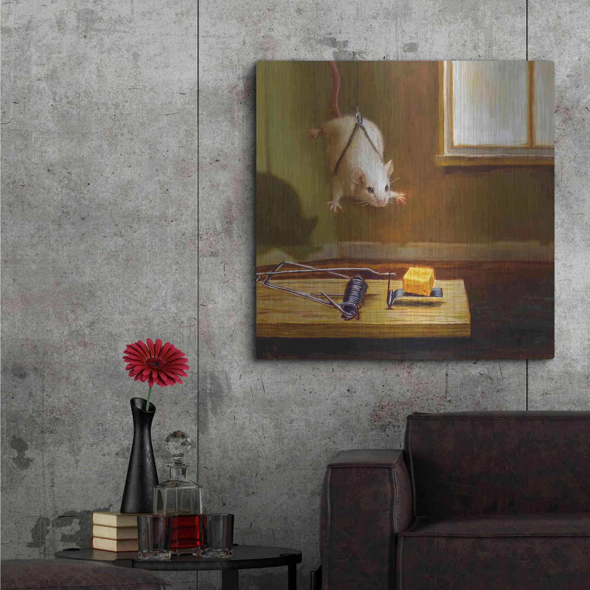 Luxe Metal Art 'Mission Impossible' by Lucia Heffernan, Metal Wall Art,36x36