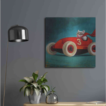 Luxe Metal Art 'Speed Racer' by Lucia Heffernan, Metal Wall Art,24x24