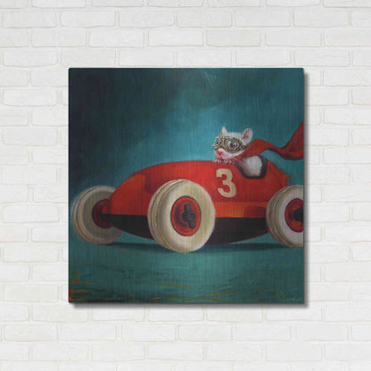 Luxe Metal Art 'Speed Racer' by Lucia Heffernan, Metal Wall Art,36x36