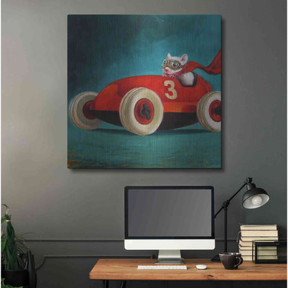 Luxe Metal Art 'Speed Racer' by Lucia Heffernan, Metal Wall Art,36x36