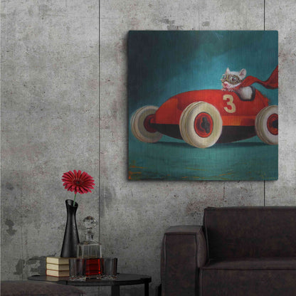 Luxe Metal Art 'Speed Racer' by Lucia Heffernan, Metal Wall Art,36x36