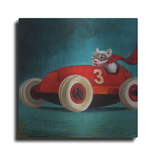 Luxe Metal Art 'Speed Racer' by Lucia Heffernan, Metal Wall Art