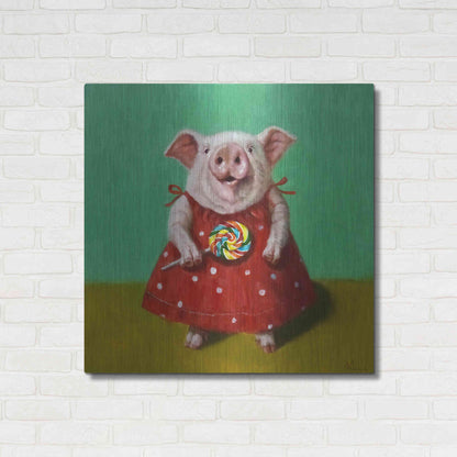 Luxe Metal Art 'Sticky' by Lucia Heffernan, Metal Wall Art,36x36