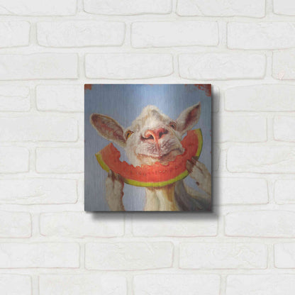 Luxe Metal Art 'Summer Treat' by Lucia Heffernan, Metal Wall Art,12x12