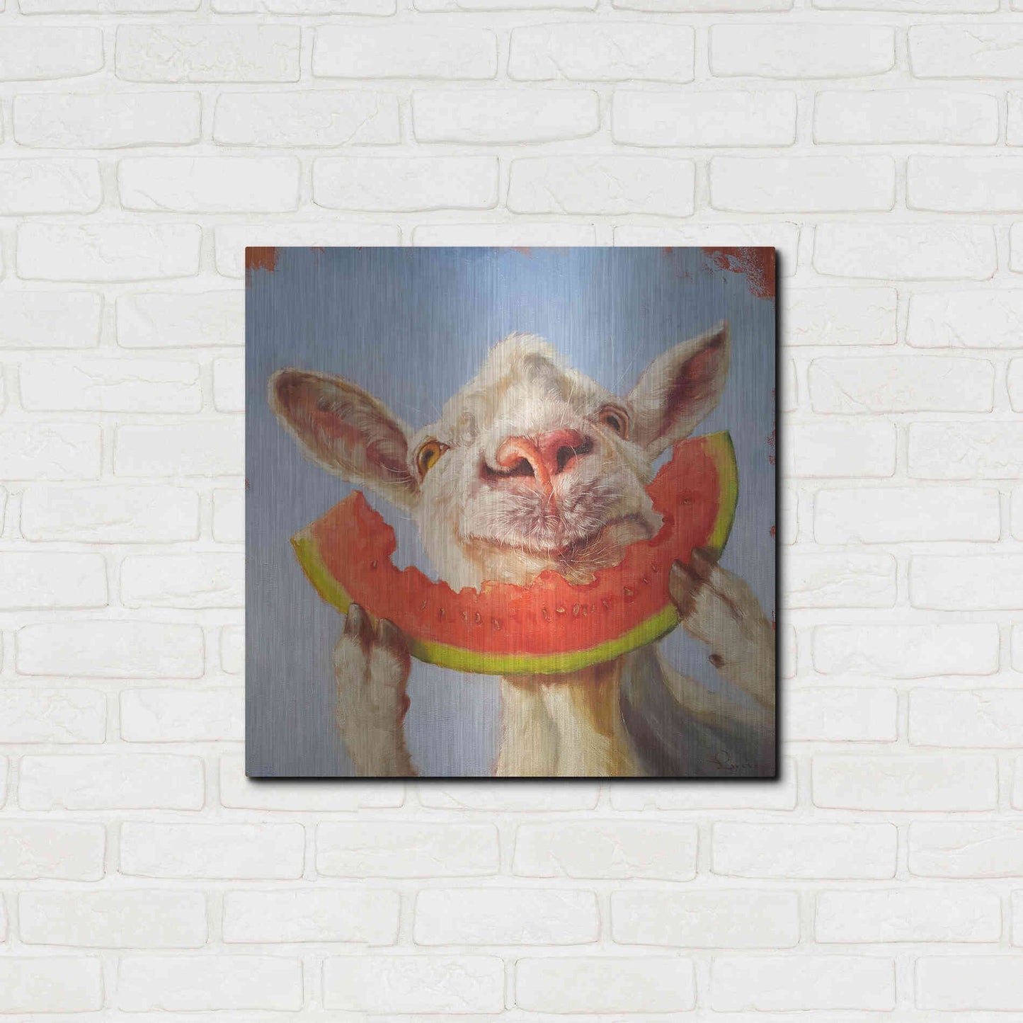 Luxe Metal Art 'Summer Treat' by Lucia Heffernan, Metal Wall Art,24x24